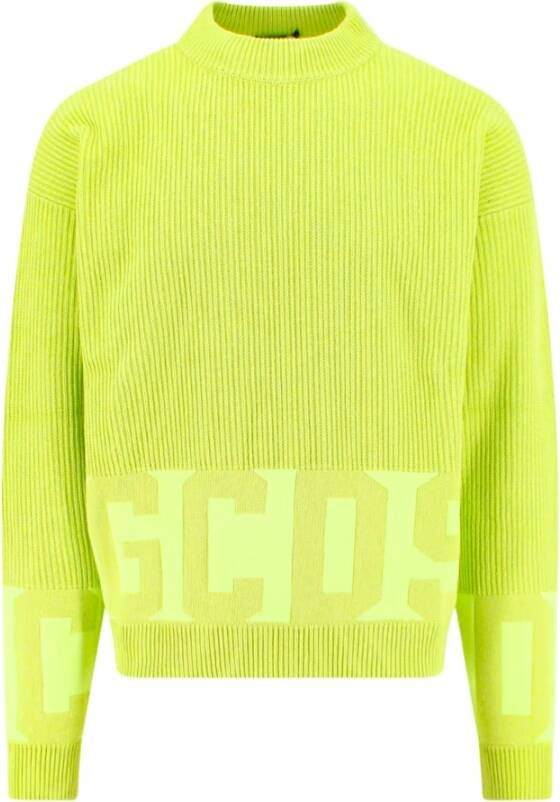 Gcds Men& Clothing Knitwear Green Ss23 Groen Heren