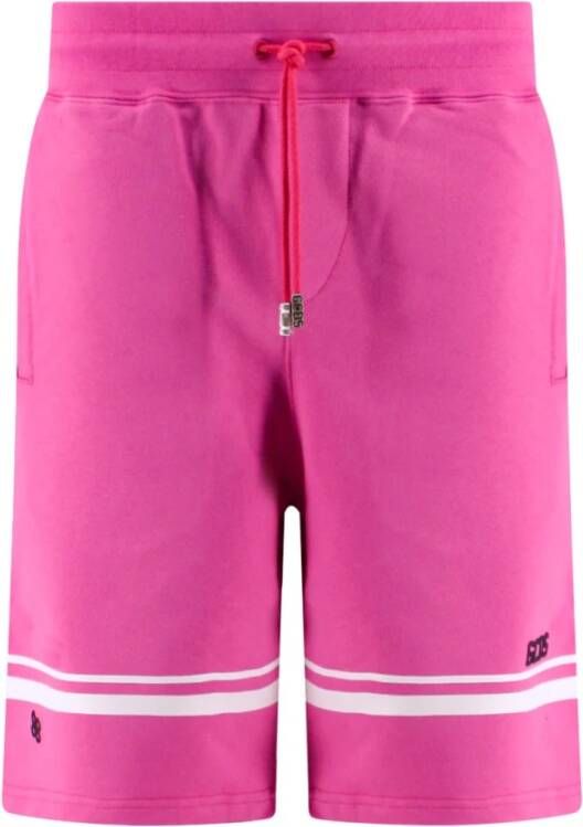 Gcds Men& Clothing Shorts Pink Ss23 Roze Heren