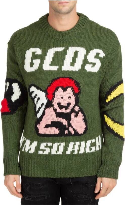 Gcds Plush Sweater Groen Heren