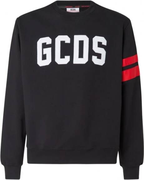 Gcds Regular Logo Sweatshirt Zwart Heren