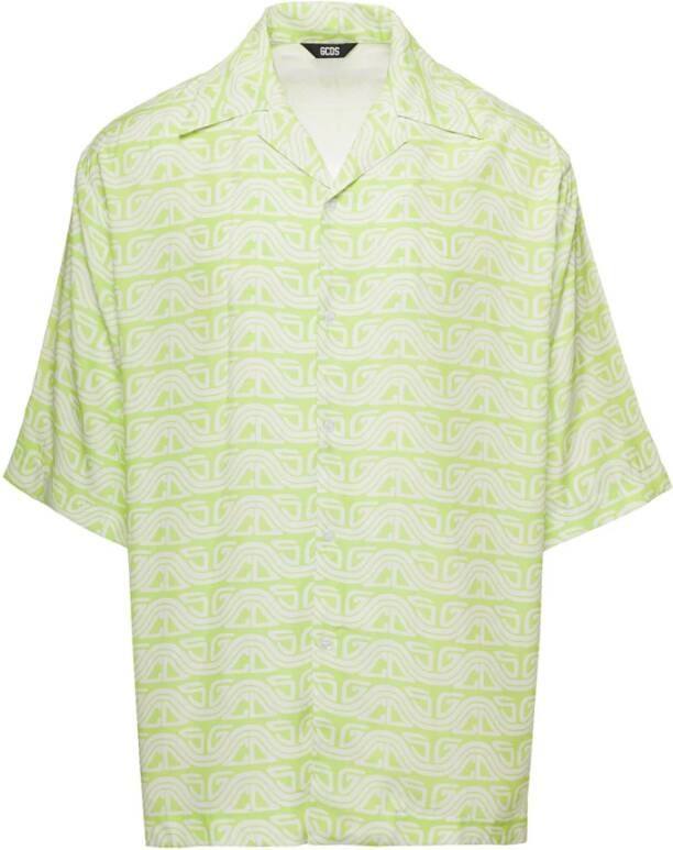 Gcds Short Sleeve Shirts Groen Heren