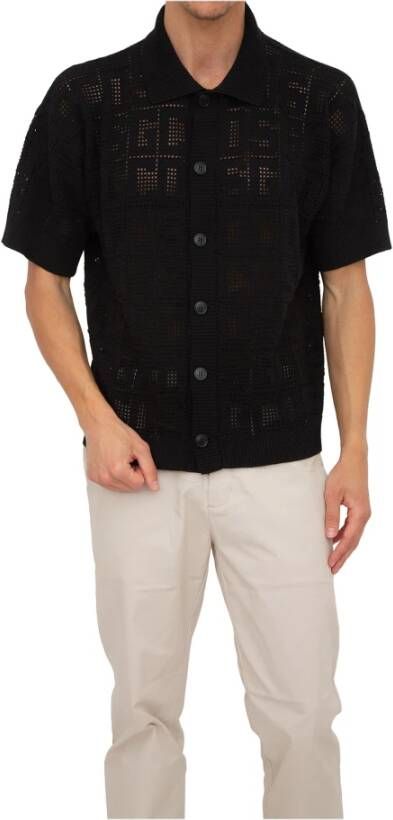 Gcds Short Sleeve Shirts Zwart Heren