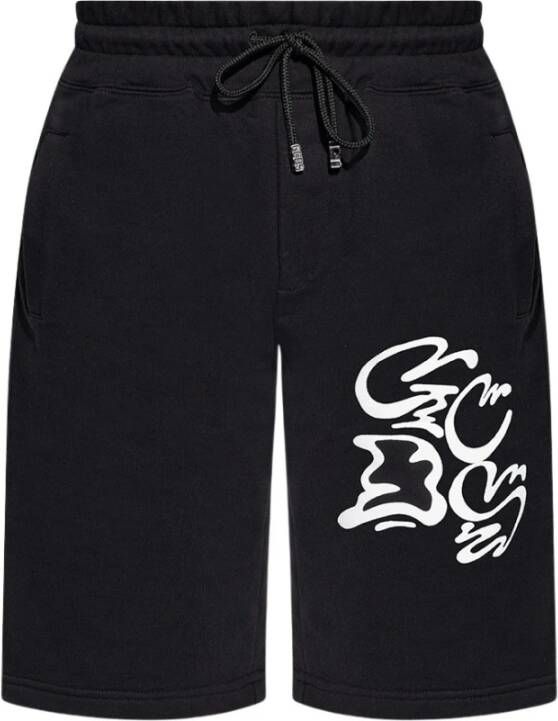 Gcds Shorts with logo Zwart Heren