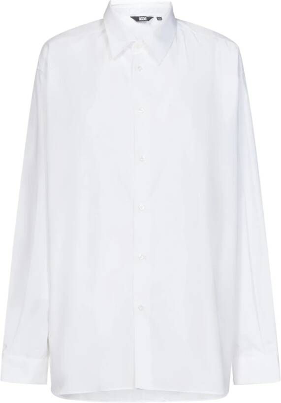 Gcds Stijlvolle Witte Oversized Shirt voor Vrouwen White Dames