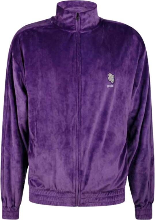 Gcds Sweater met rits Purple Heren