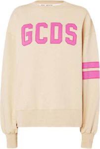 Gcds Sweatshirt with logo Beige Dames