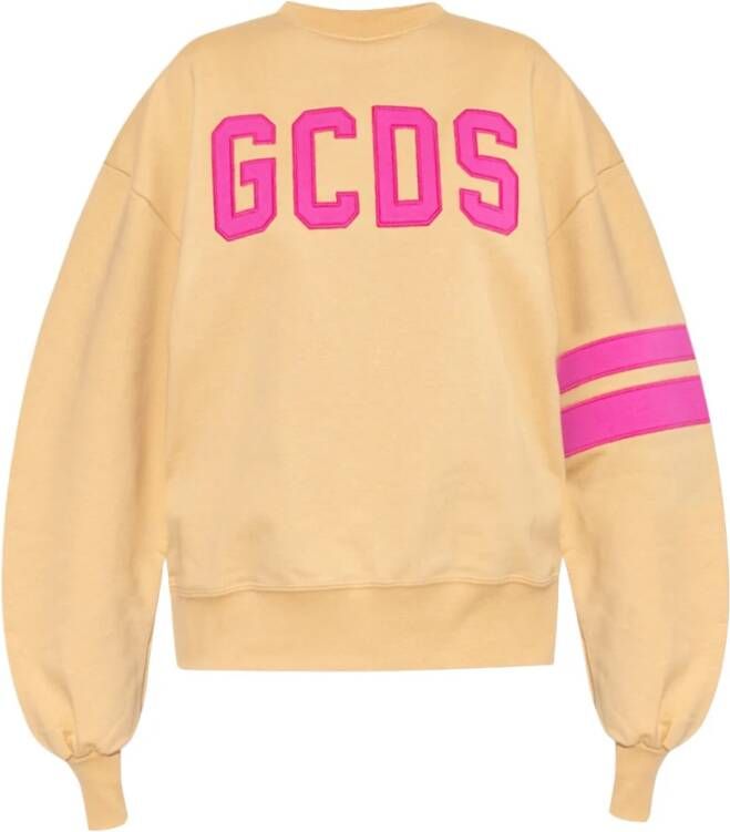 Gcds Sweatshirt met logo Beige Dames