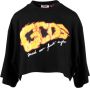Gcds Sweatshirt Zwart Dames - Thumbnail 1