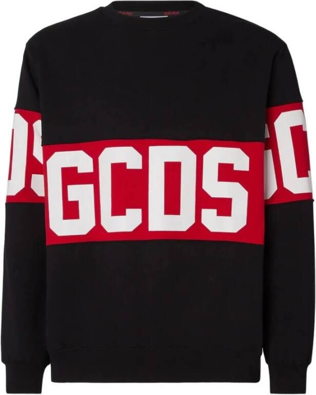 Gcds Katoenen sweatshirt met logo print Black Heren