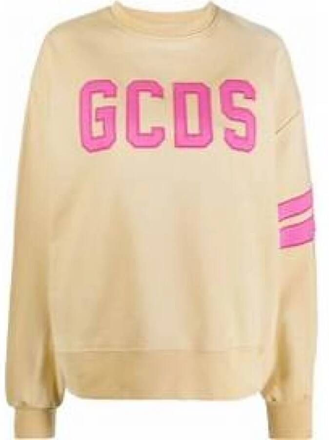 Gcds Sweatshirt met logo Beige Dames