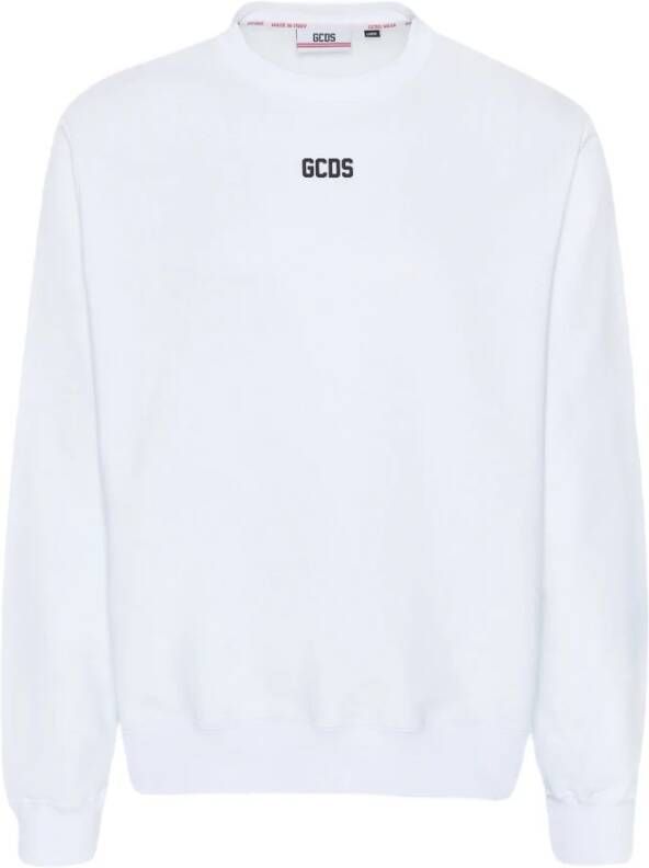 Gcds Sweatshirt White Heren