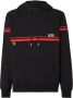Gcds Gestreepte Logo Print Hoodie Black Heren - Thumbnail 3