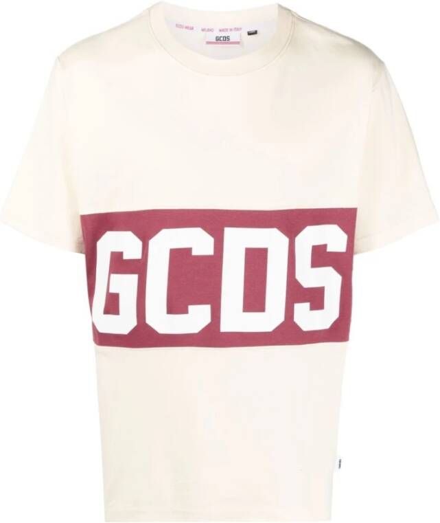 Gcds T-shirt Beige Heren