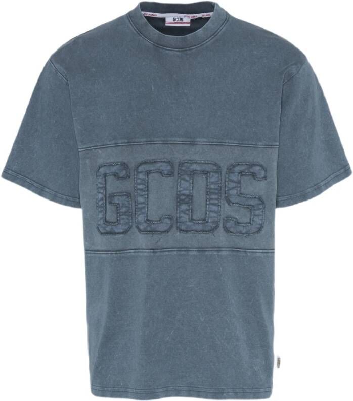 Gcds T-Shirt Blauw Heren