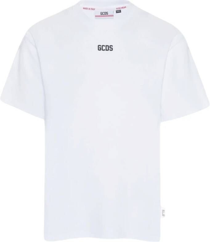 Gcds Basic Logo T-shirt Wit Heren