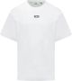 Gcds Witte Logo Regular Tee White Heren - Thumbnail 1