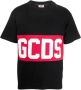 Gcds Zwart Crew Neck T-shirt met Maxi Logo Black Heren - Thumbnail 3
