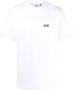 Gcds Katoenen T-Shirt met Logo Print White Heren - Thumbnail 3