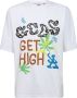 Gcds Multicolor High Print Oversized T-shirt White Heren - Thumbnail 1