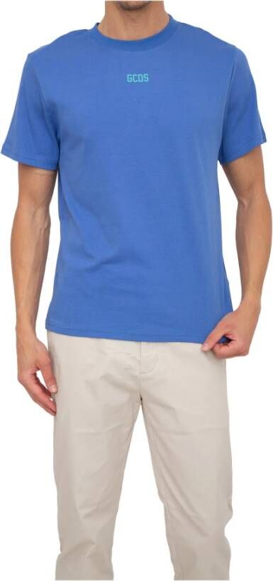 Gcds T-Shirts Blauw Heren