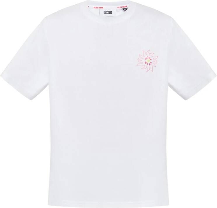 Gcds T-shirts and Polos White Wit Heren