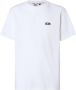 Gcds Katoenen T-Shirt met Logo Print White Heren - Thumbnail 1
