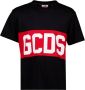 Gcds Zwart Crew Neck T-shirt met Maxi Logo Black Heren - Thumbnail 1