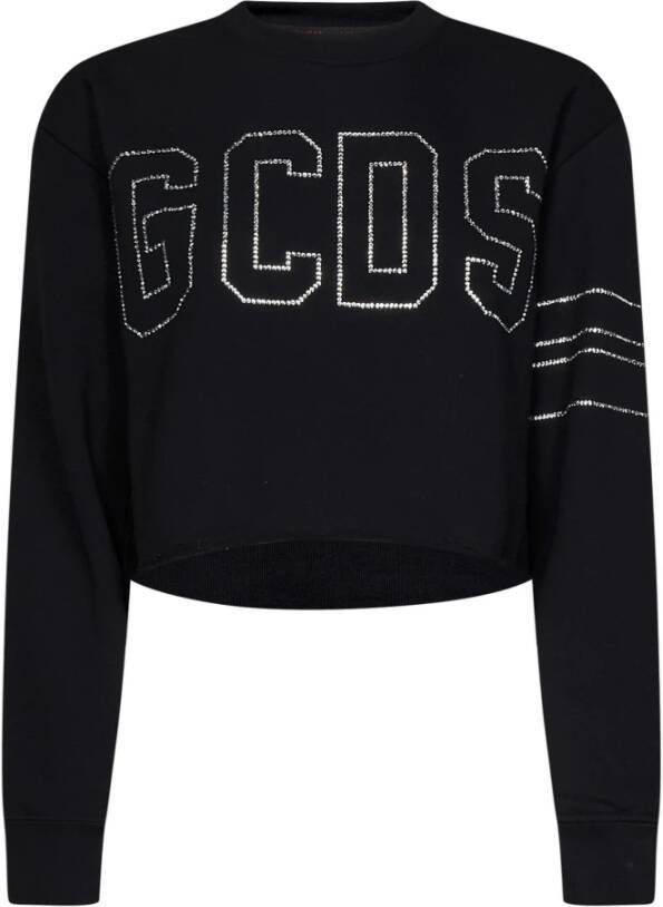 Gcds Women Clothing Sweatshirt Black Ss23 Zwart Dames