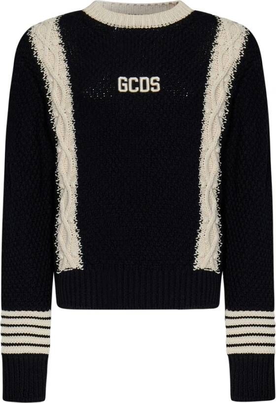 Gcds Zwarte Sweatshirts voor Dames Aw23 Zwart Dames