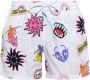 Gcds Kleurrijke Zwemshorts Elastische Taille White Heren - Thumbnail 5