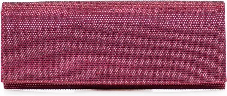 Gedebe Kristallen Envelop Tas Red Dames