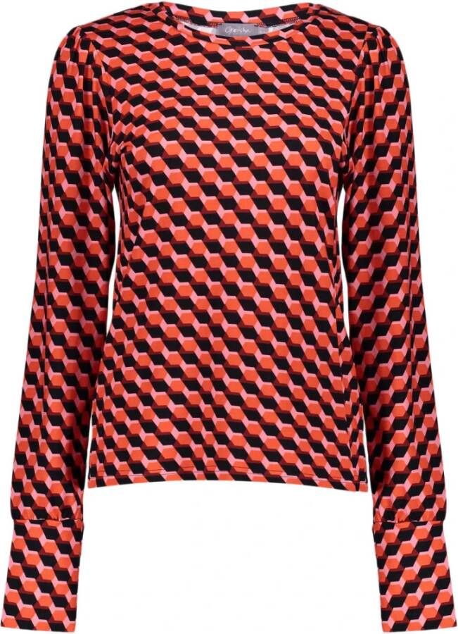 Geisha Blouses Rood Dames