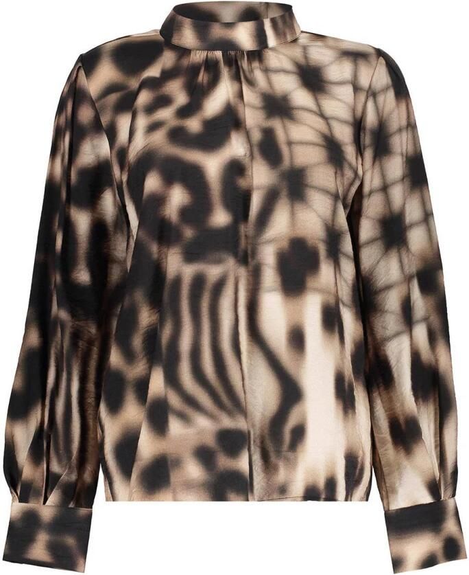 Geisha Blouse met Lange Mouwen Multicolor Dames