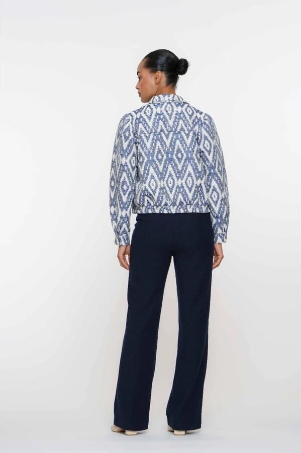 Geisha Bomberjack in Ecru Blauw Blue Dames - Foto 2