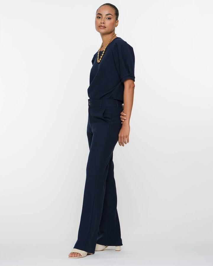 Geisha Korte Mouw Top Comfortabel Blue Dames - Foto 4