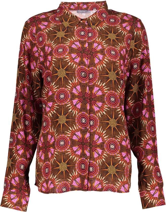 Geisha Elegante Blouse met Lange Mouwen Multicolor Dames