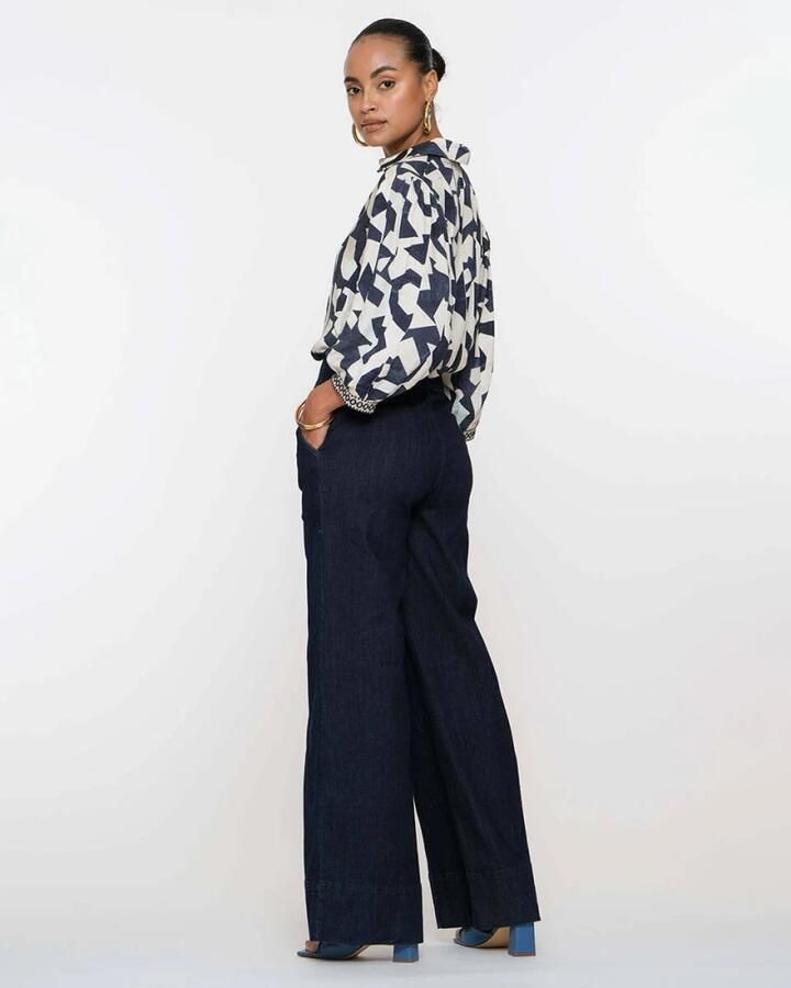 Geisha Elegante Blouse met Lange Mouwen Multicolor Dames - Foto 4