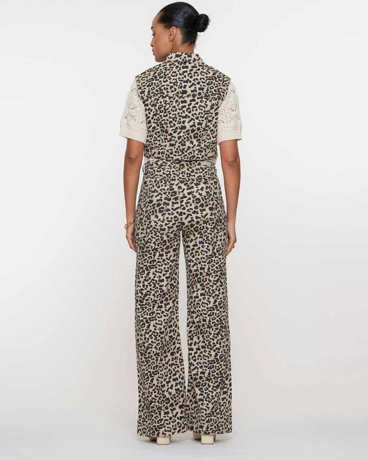Geisha Jeans met Luipaardprint Multicolor Dames - Foto 4