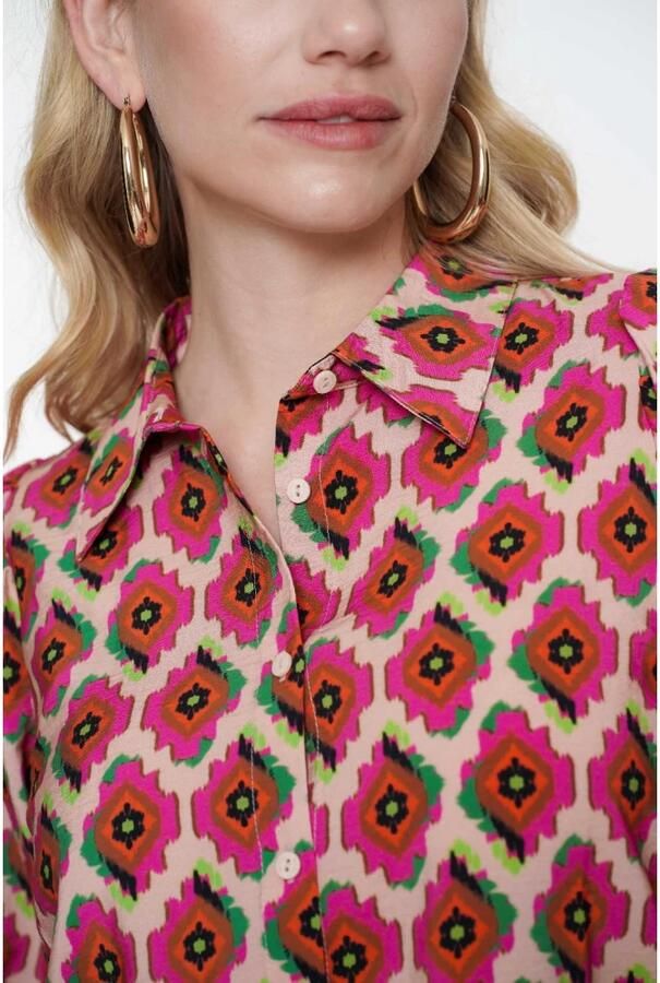 Geisha Roze Mint Blouse Multicolor Dames - Foto 2