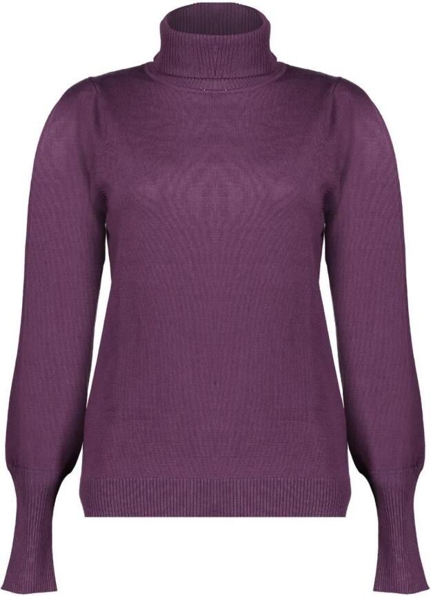 Geisha Trui met geplooide schouders Purple Dames