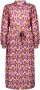 Geisha blousejurk met all over print paars oranje zand - Thumbnail 2