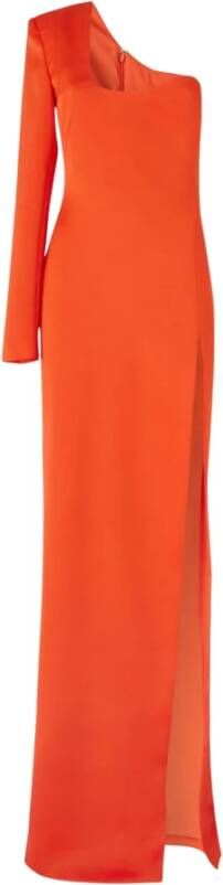 Genny Jurk 73as 4096 Envers satijn Oranje Dames