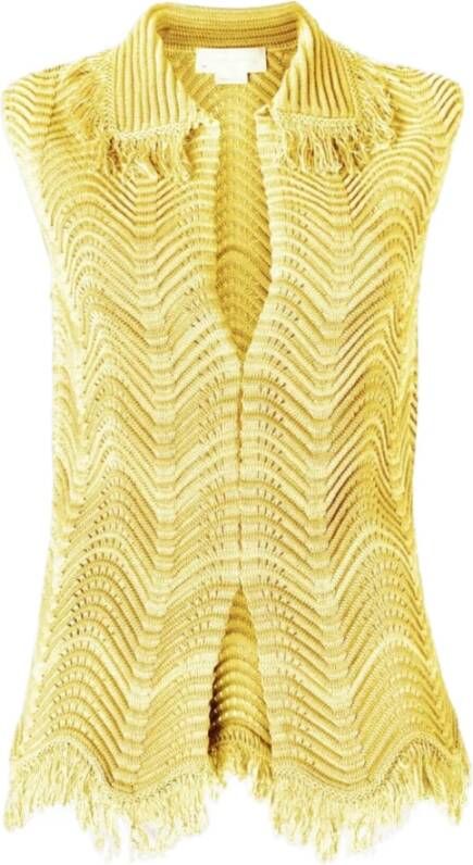 Genny Knitwear Yellow Dames