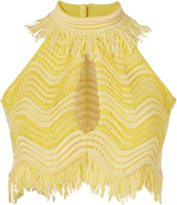 Genny Knitwear Geel Dames