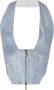 Genny Sleeveless Tops Blauw Dames - Thumbnail 1