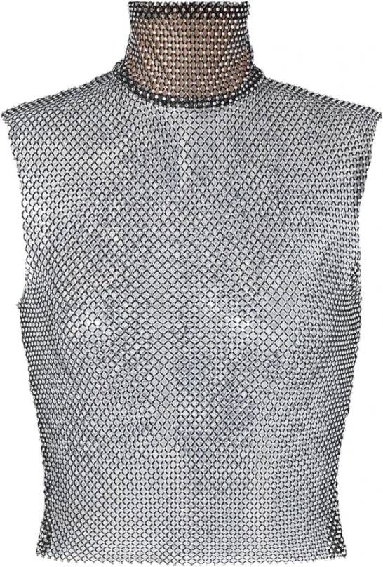 Genny Sleeveless Tops Zwart Dames