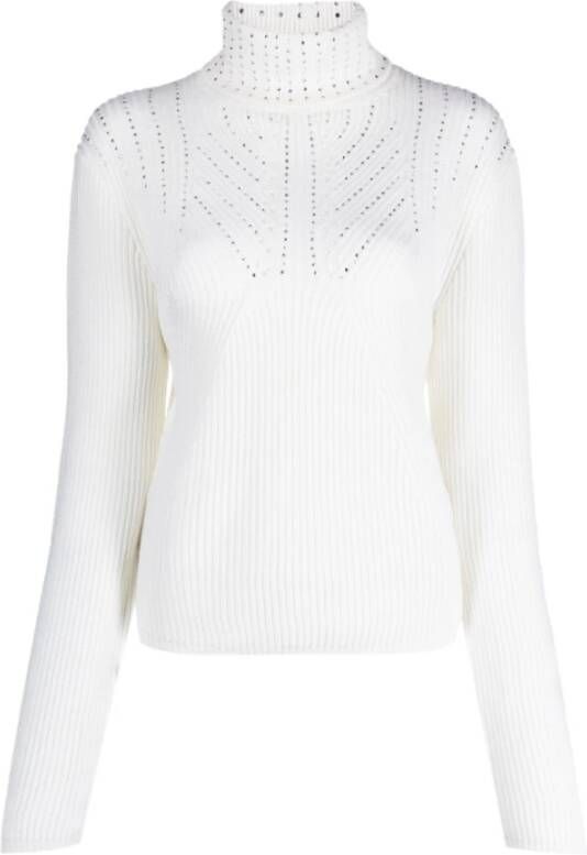 Genny Witte Sweatshirts voor Dames Aw23 Wit Dames