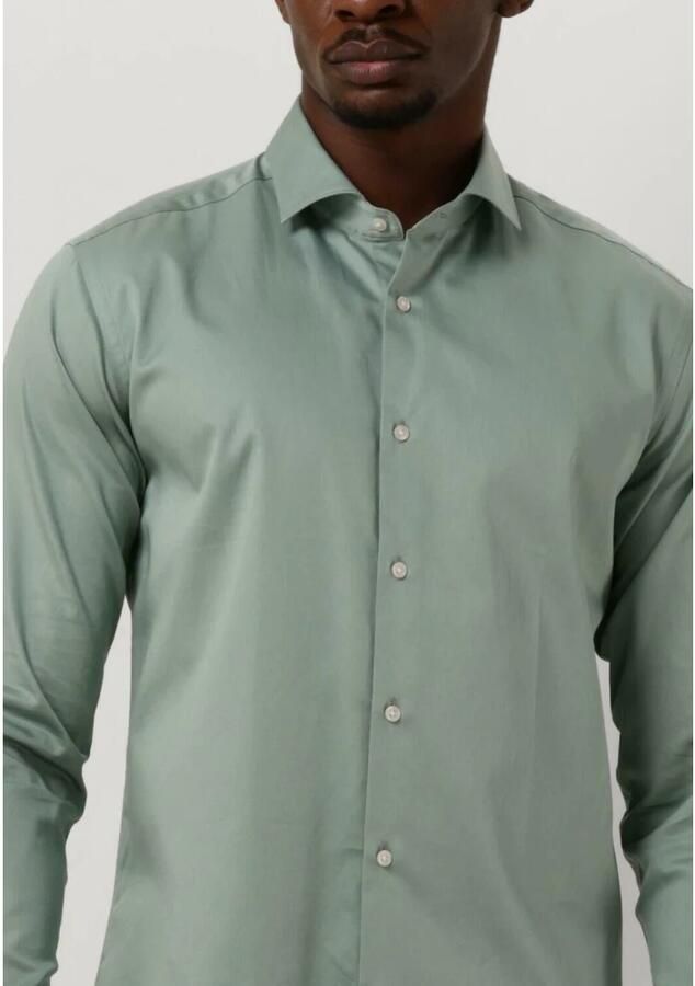 Genti Klassiek Groen Overhemd Green Heren - Foto 4