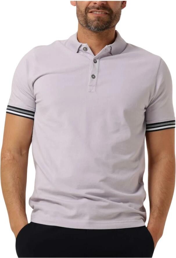 Genti Lila Polo Shirt Trendy Stijl Purple Heren - Foto 3