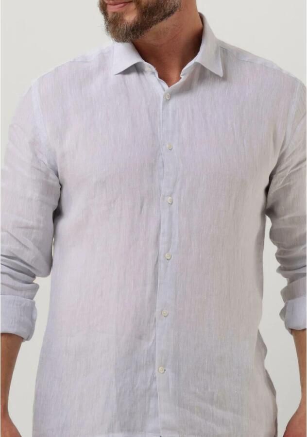 GENTI Heren Overhemden Linnen S7054-1120 Grijs - Foto 4